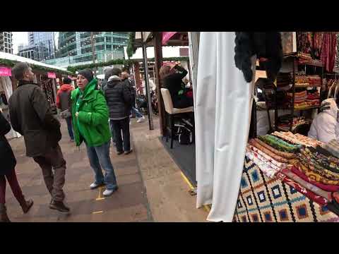 SNOWPORT - Seaport Boston 4K Walking Tour Winter Wonderland 😲😮🌎🧑🏼‍🎄🤶🏼❄️🎄