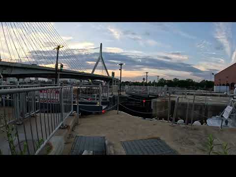 #boston #boating Gates Open Boats Released Into Charles River - North Station Paul Revere Park