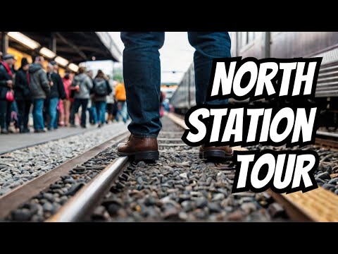 North Station Walking Tour Getting Off Commuter Rail - Boston, Massachusetts