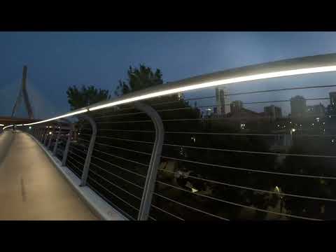 The #boston Bridge Over #trains to North Station #mbta North Point Park Paul Revere - Skateboard